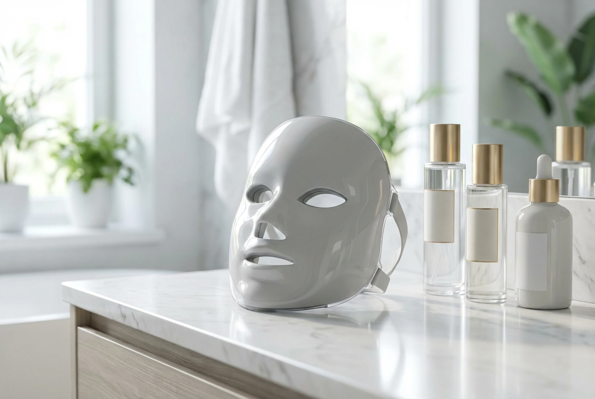 Mascara facial de LED: regras de utilizacao em casa e cuidados pos-sessao