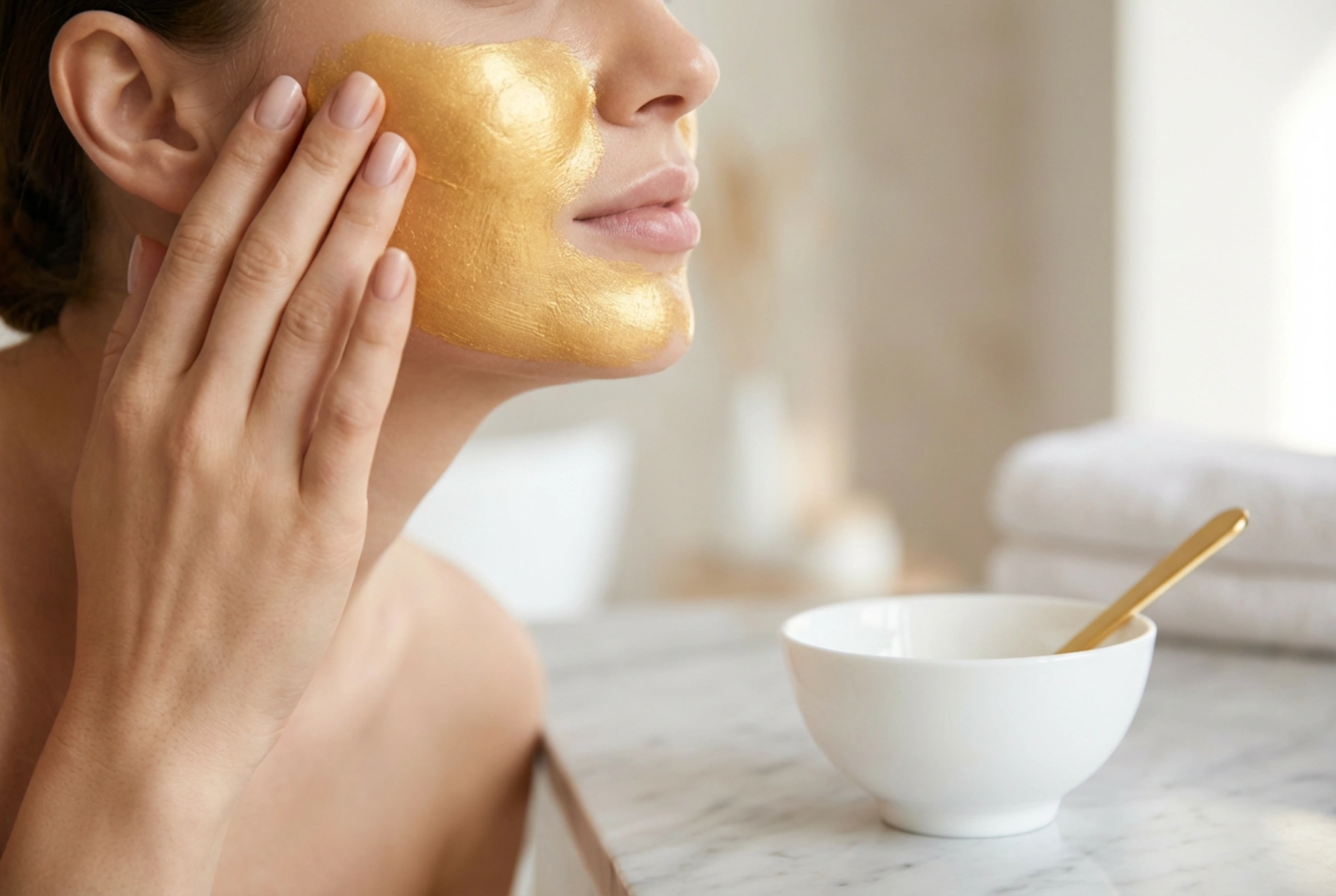 Máscara facial dourada: como obter um efeito glow sem manchas ou irritações