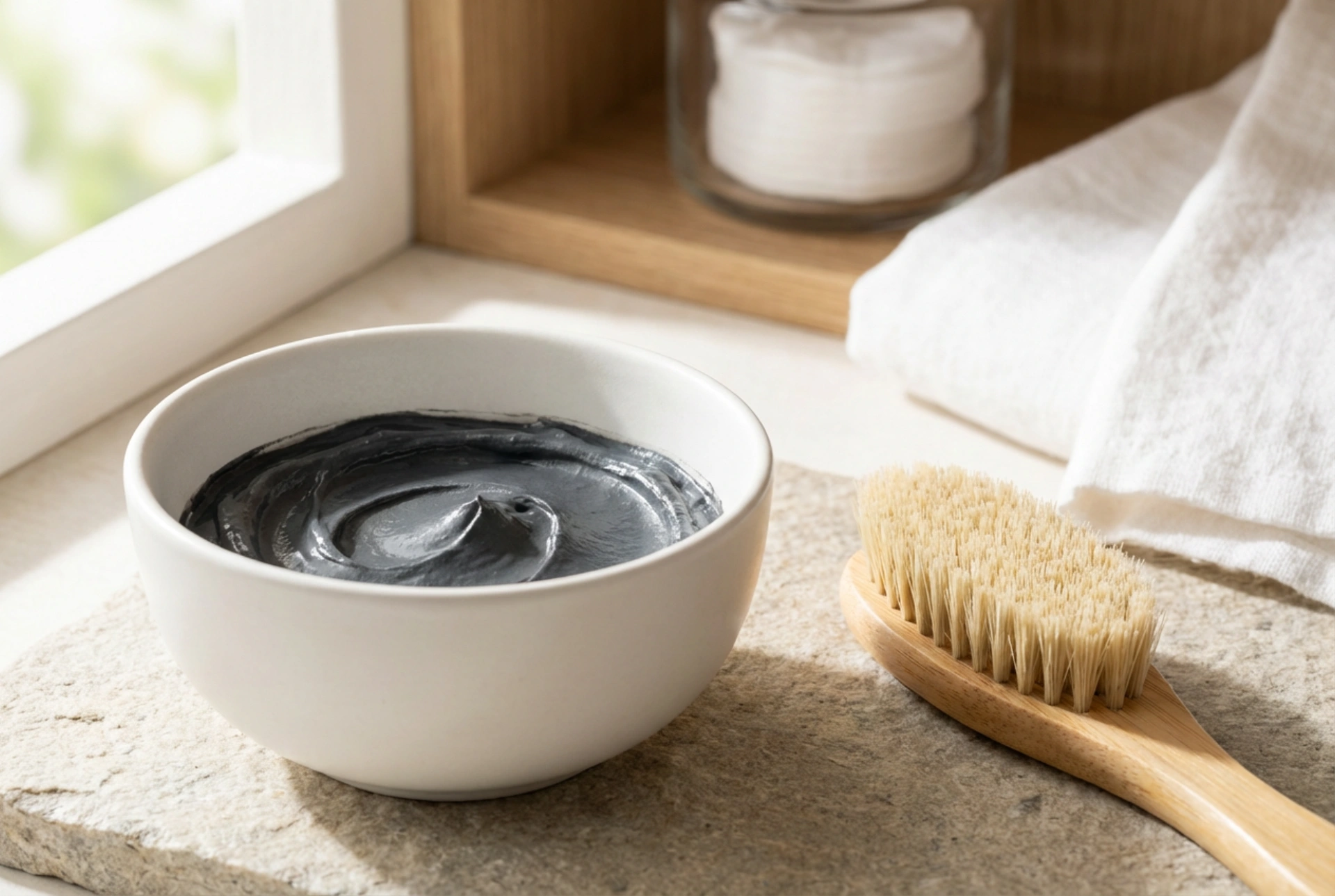 Máscara de carvão ativado facial: limpeza de poros sem irritações