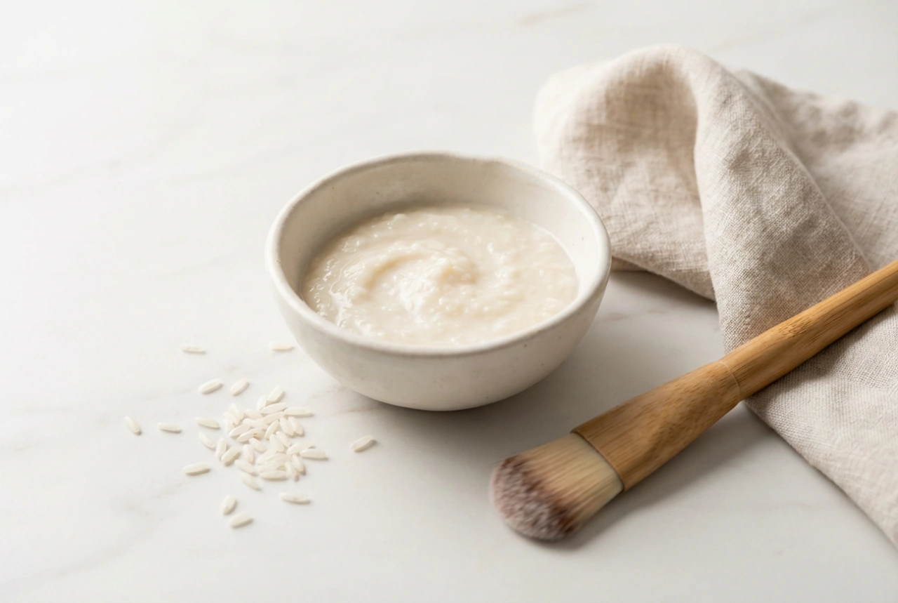 Máscara de arroz iluminadora: preparação, consistência e aplicação
