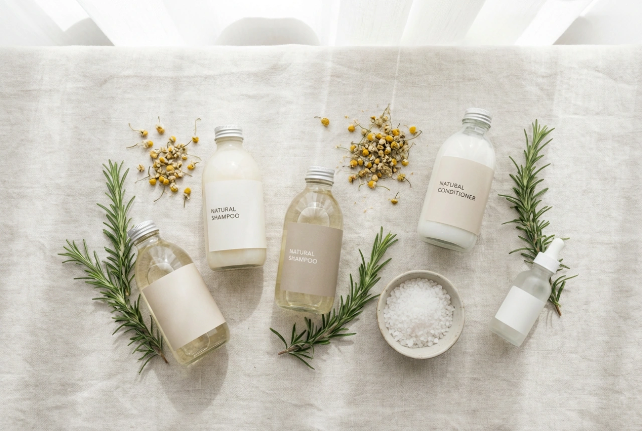 Xampu natural livre de químicos: seleção de ingredientes e lavagem eficaz