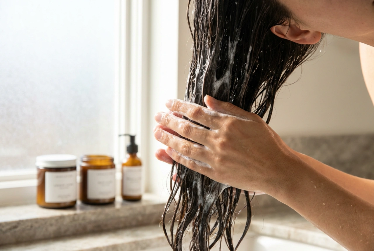 Shampoo Calmante: Couro Cabeludo Sensível Sem Irritação Durante a Lavagem