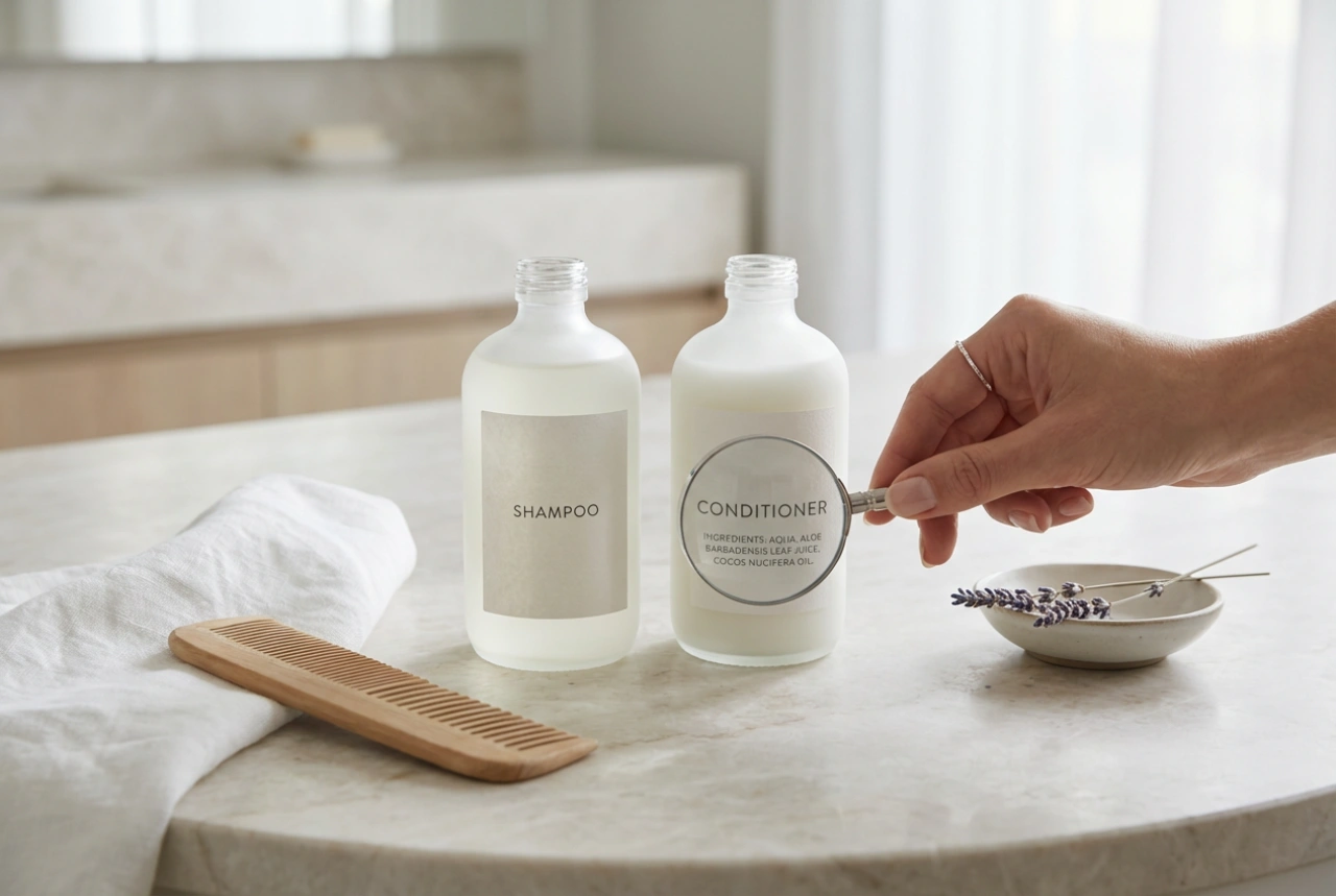 Shampoo com boa composição: como ler rótulos e lavar de forma eficaz