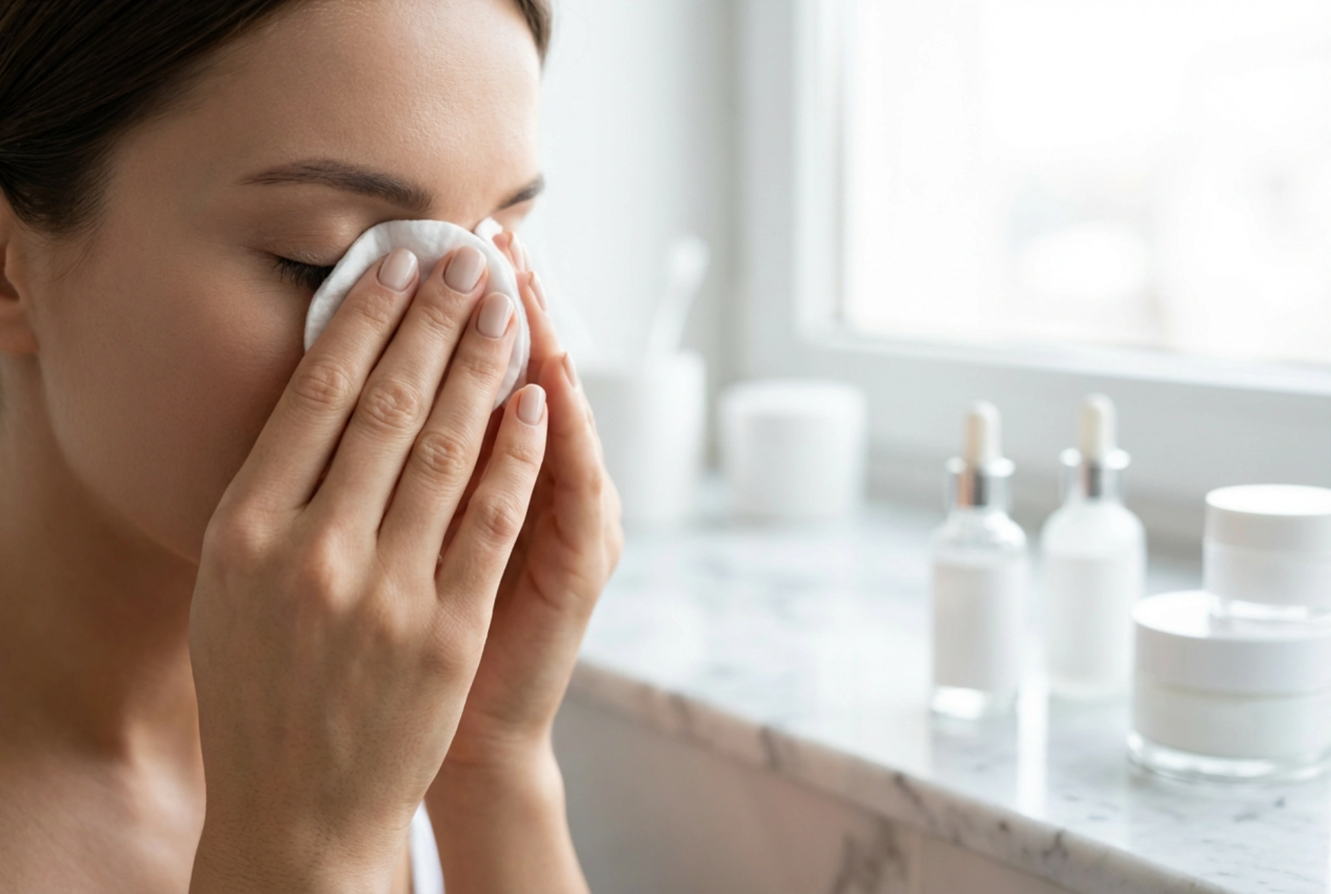 Como usar demaquilante para os olhos: o método de pressionar e limpar com delicadeza