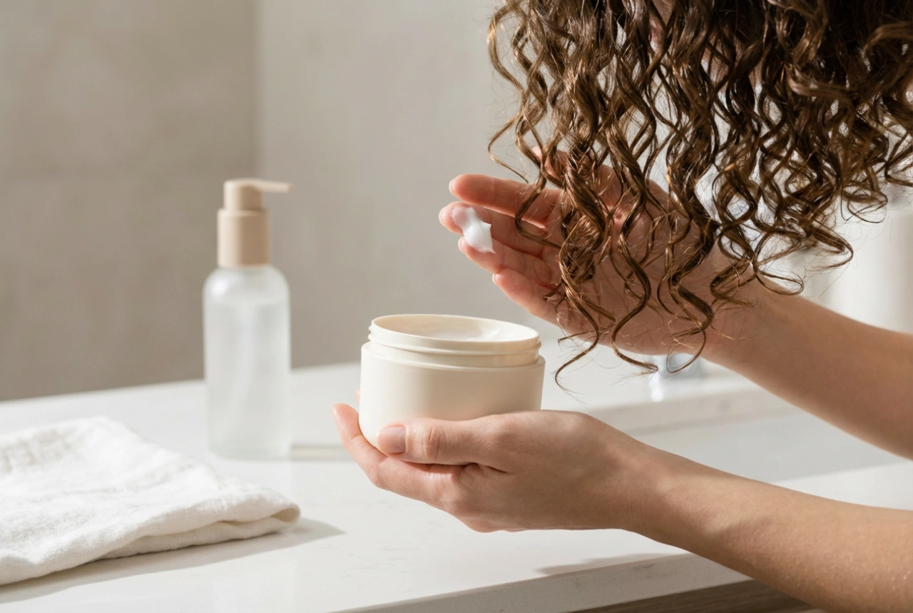 Condicionador leave-in para cabelos cacheados: método de aplicação LOC/LOG