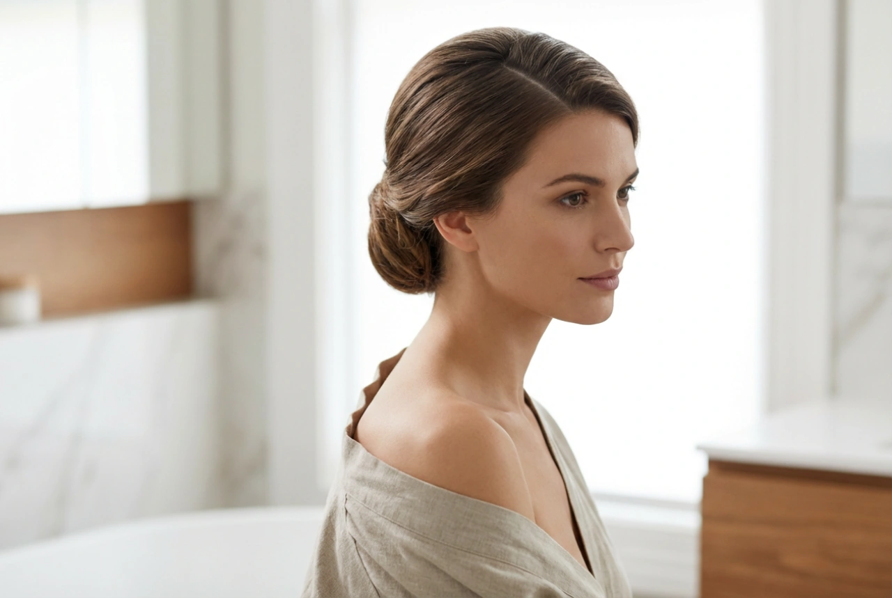 Penteado para vestido de um ombro só: assimetria, risca e presos elegantes