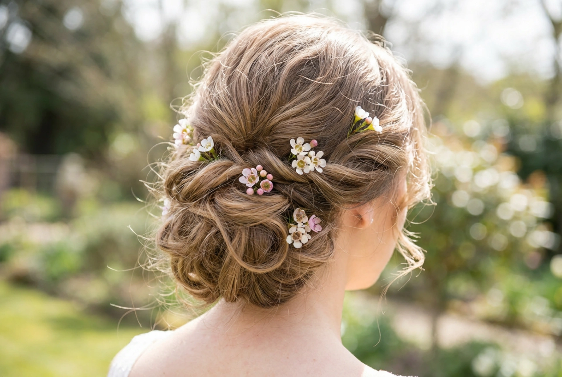 Penteados com coroa de flores: presos delicados, ondas e como fixar as flores
