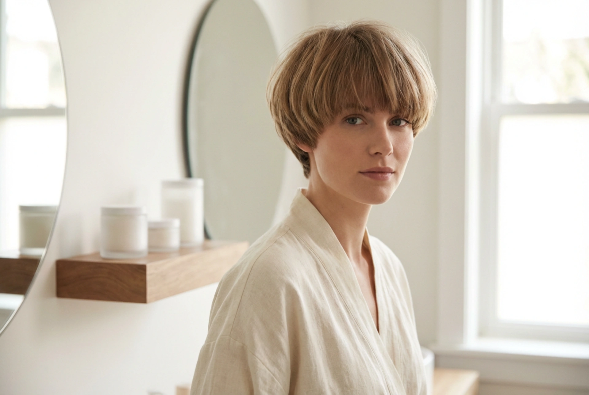 Troc'h-blev tign evit ar merc'hed: penaos aozañ ur bowl cut ha reiñ volum dezhañ