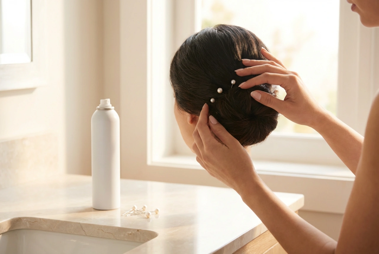 Penteado: coque para casamento passo a passo, fixação e acessórios