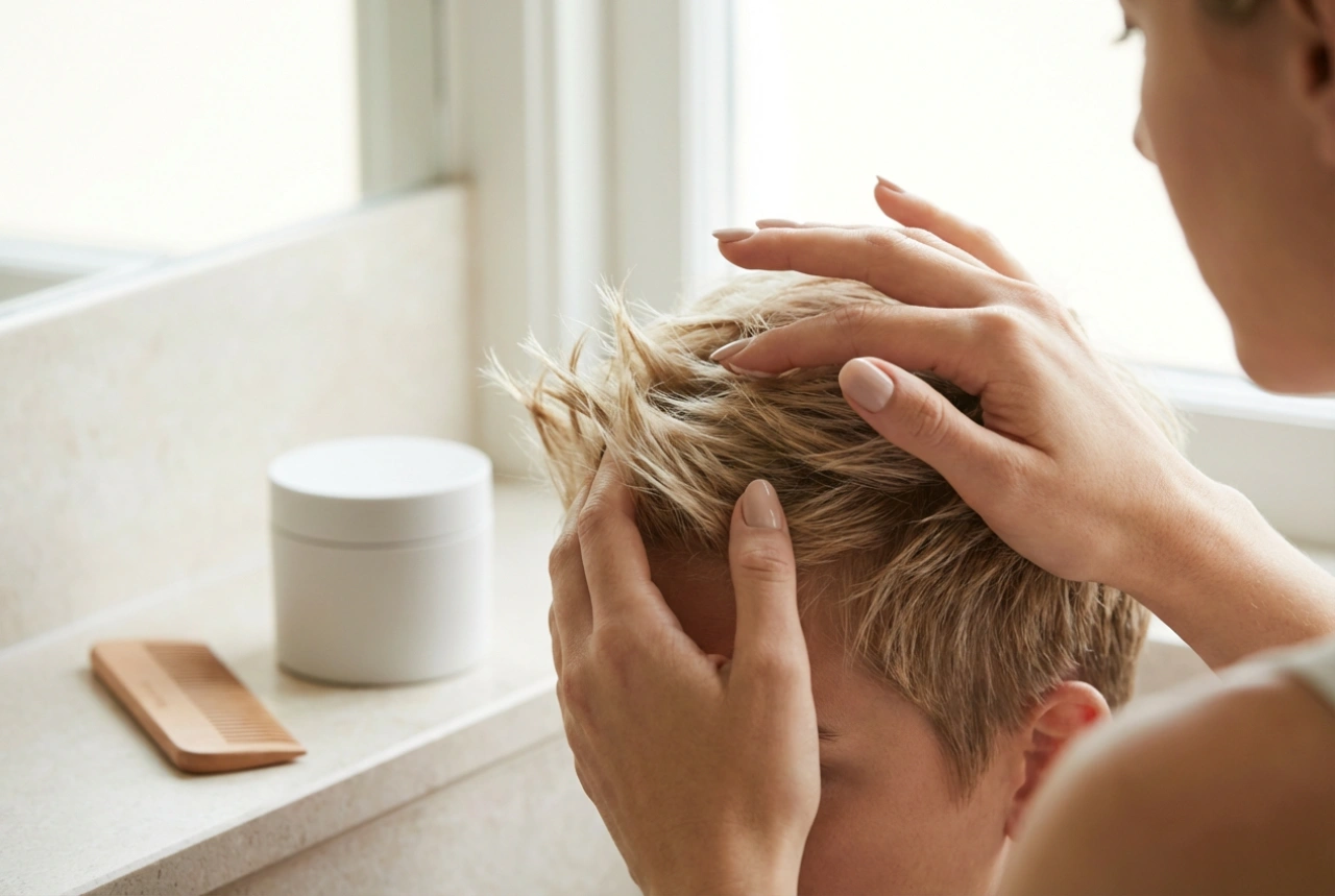 Como estilizar o corte arrepiado: efeito matte e controle de direção
