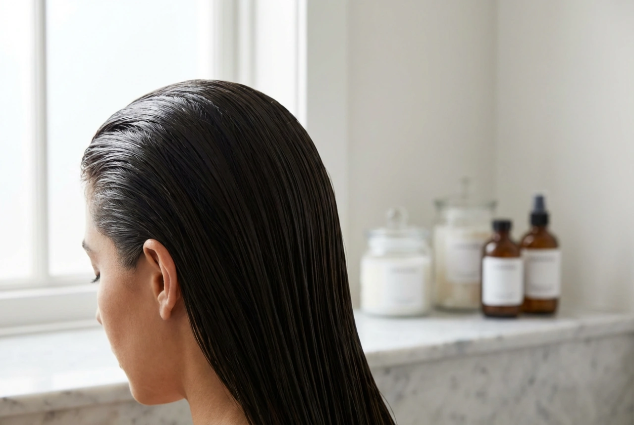 Efeito Wet Look com Brilho: O Penteado 'Italiana Molhada', Produtos e Técnica