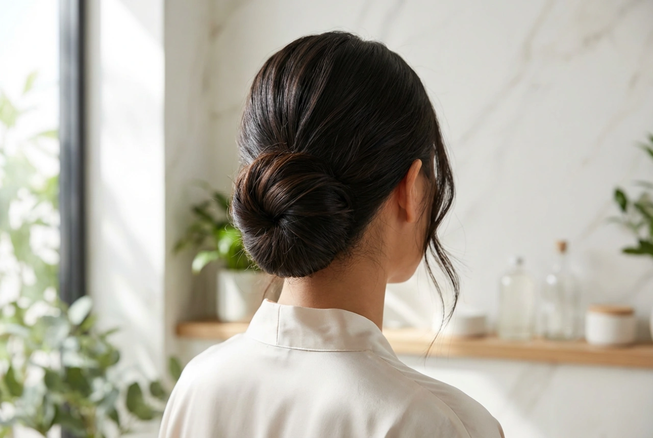 Penteado com coque: polido, despojado e banana, como fazer e fixar