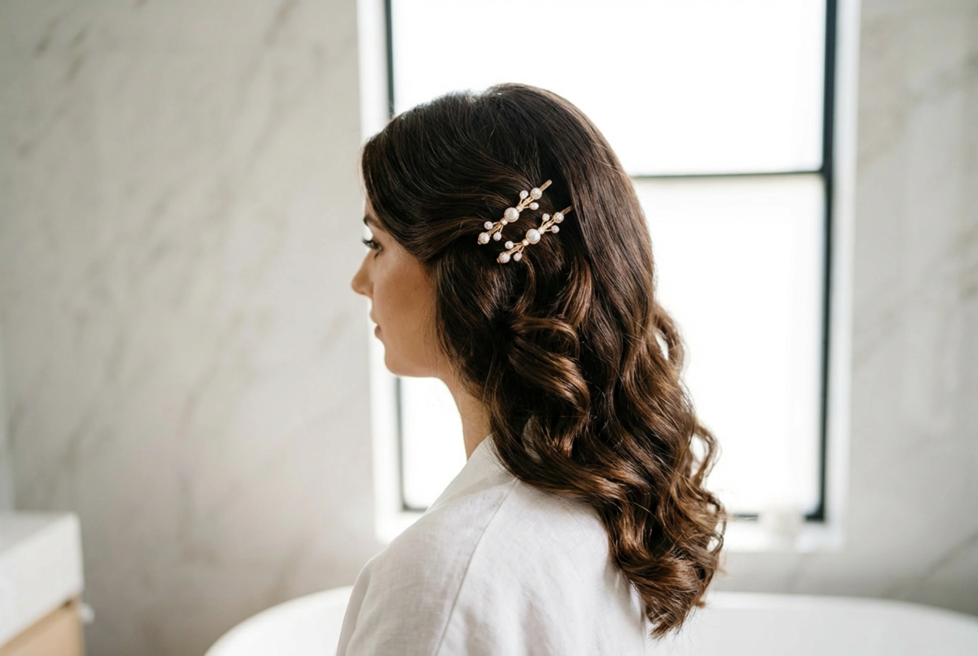 Acentos decorativos: penteado com presilhas, mechas e ondas passo a passo