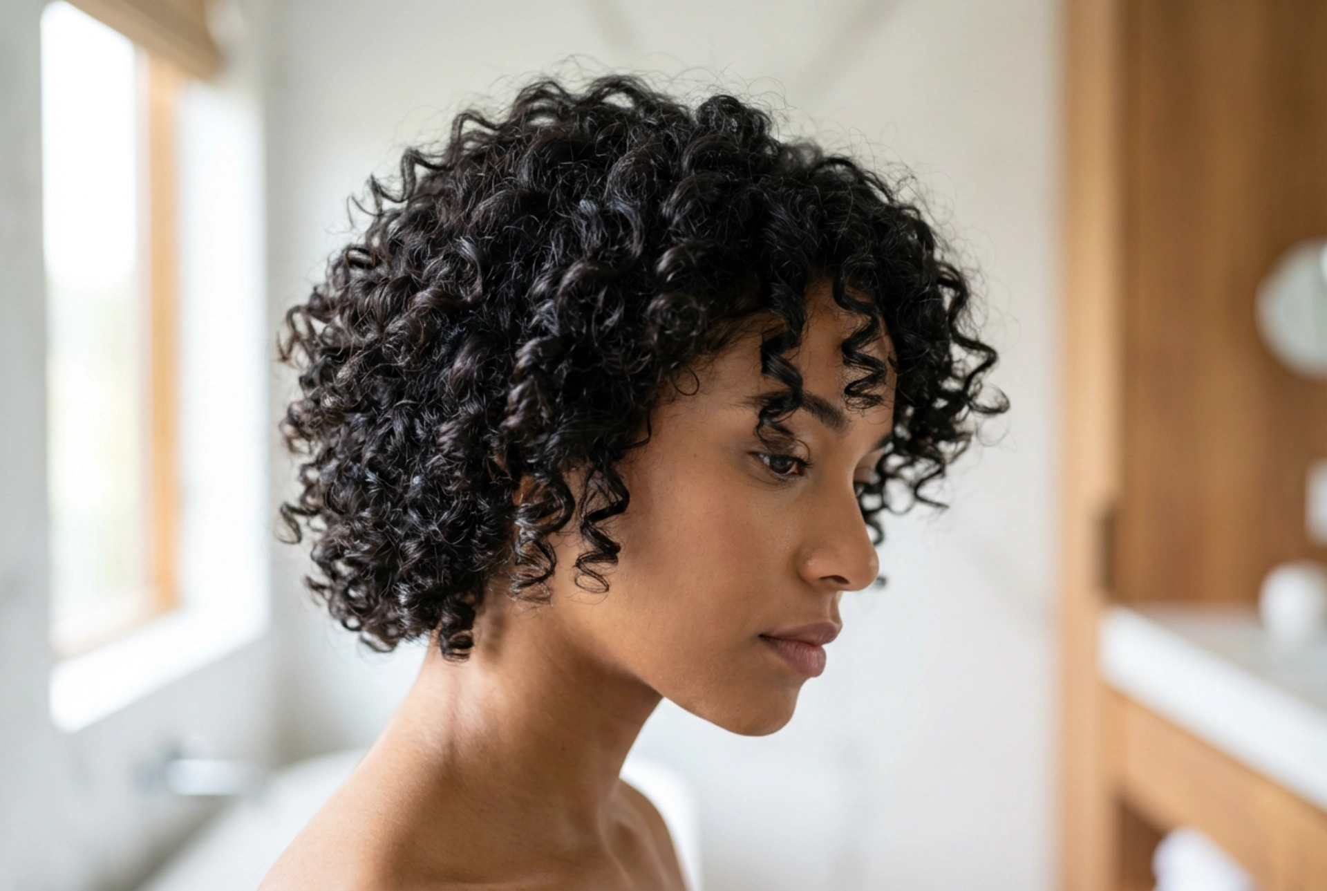 Cortes curtos: cabelos cacheados sem frizz, definição e fixação