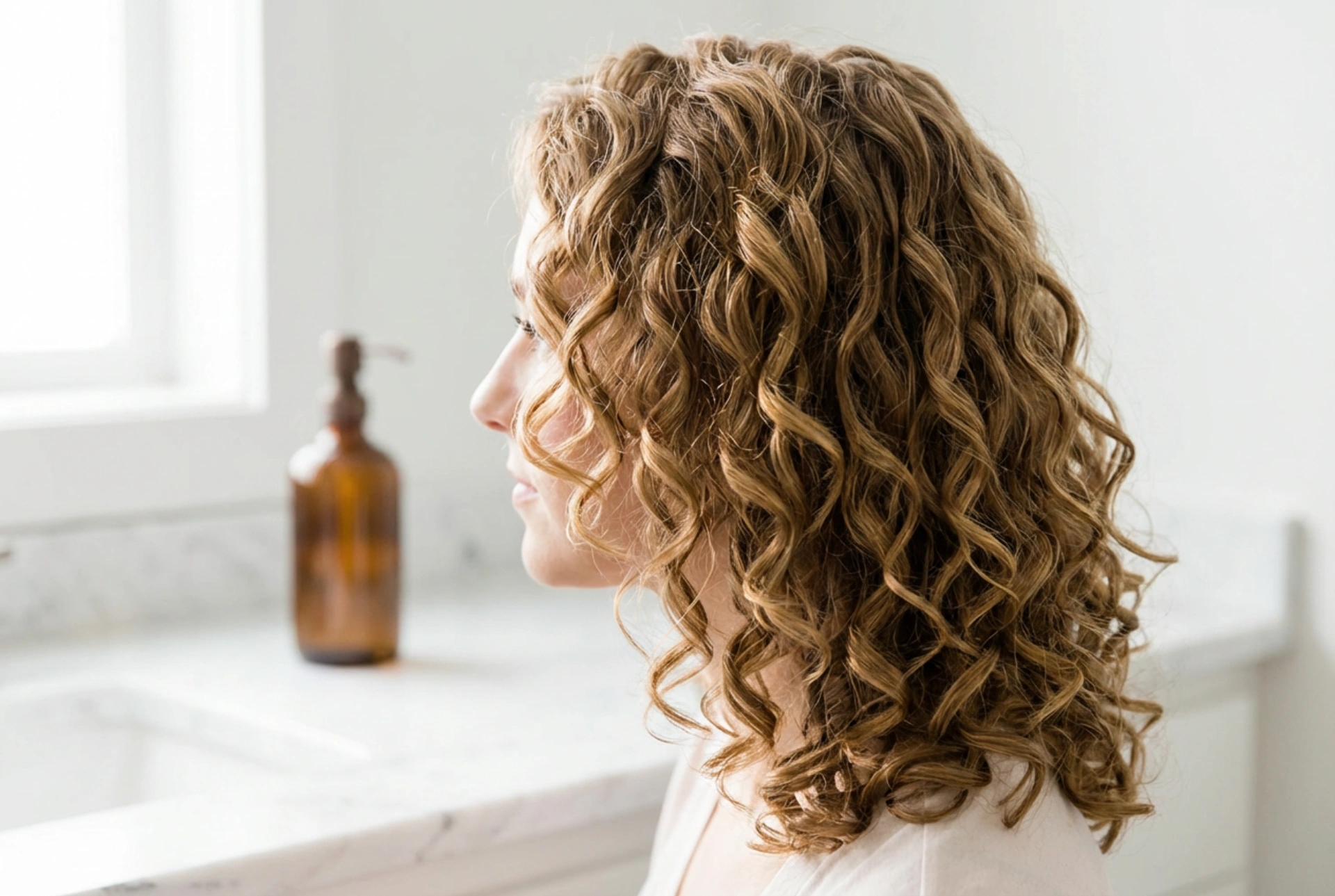 Cabelo cacheado em camadas sem frizz: corte, secagem e finalização