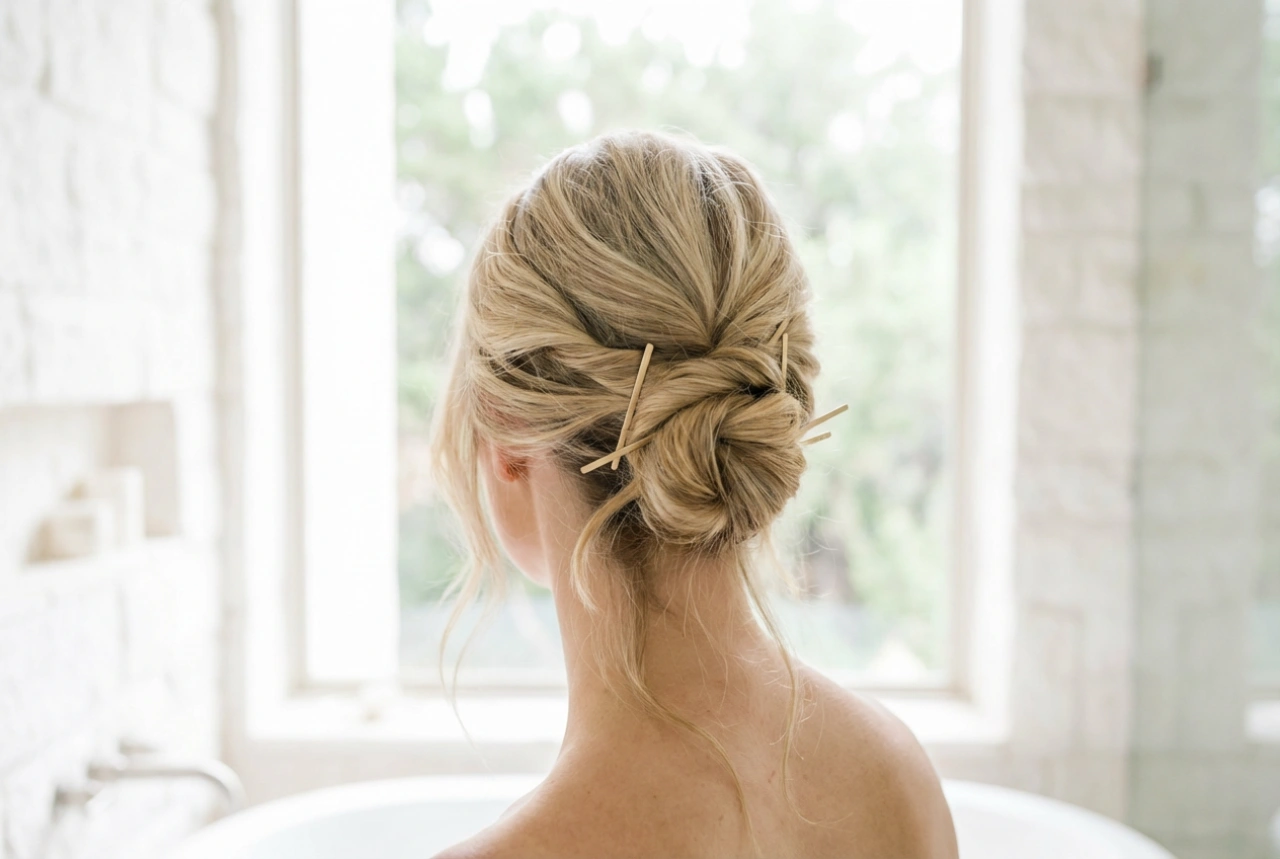 Penteados presos delicados: estruturas simples, fixação e durabilidade