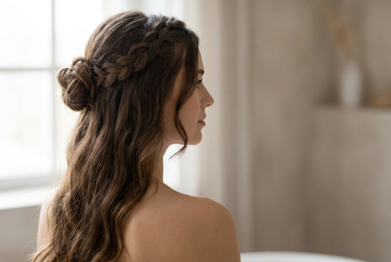 Penteados estilosos para cabelos longos: tranças fáceis, ondas e coques