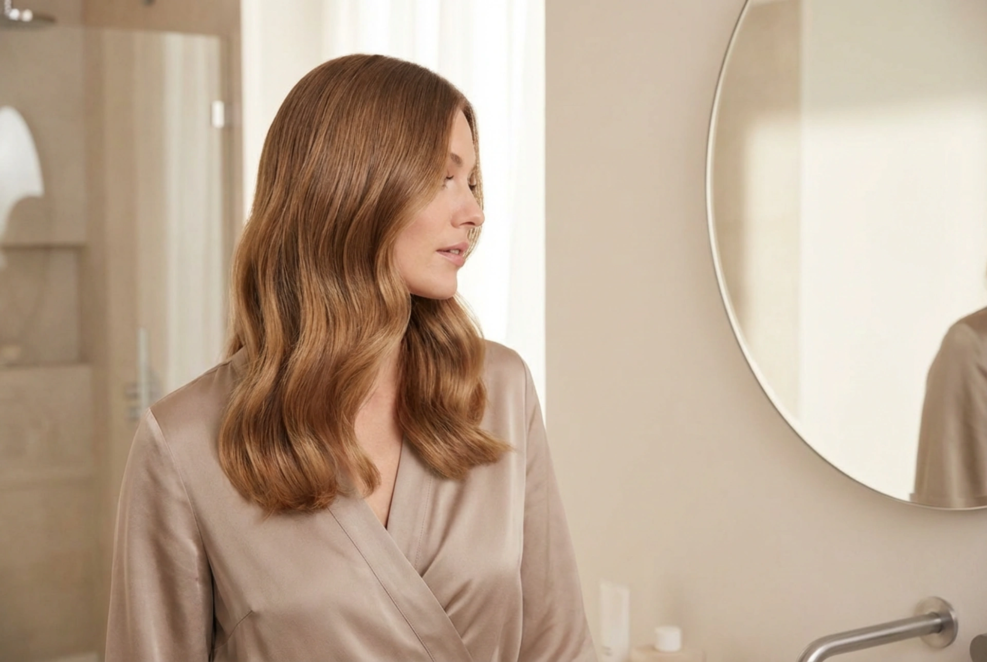 Ondas para casamento em cabelos de comprimento médio: durabilidade e acabamento liso