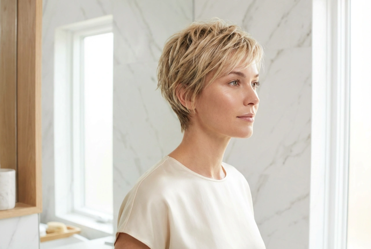 Corte de cabelo para mulheres de 50 anos: cabelos curtos, leveza e facilidade de estilização