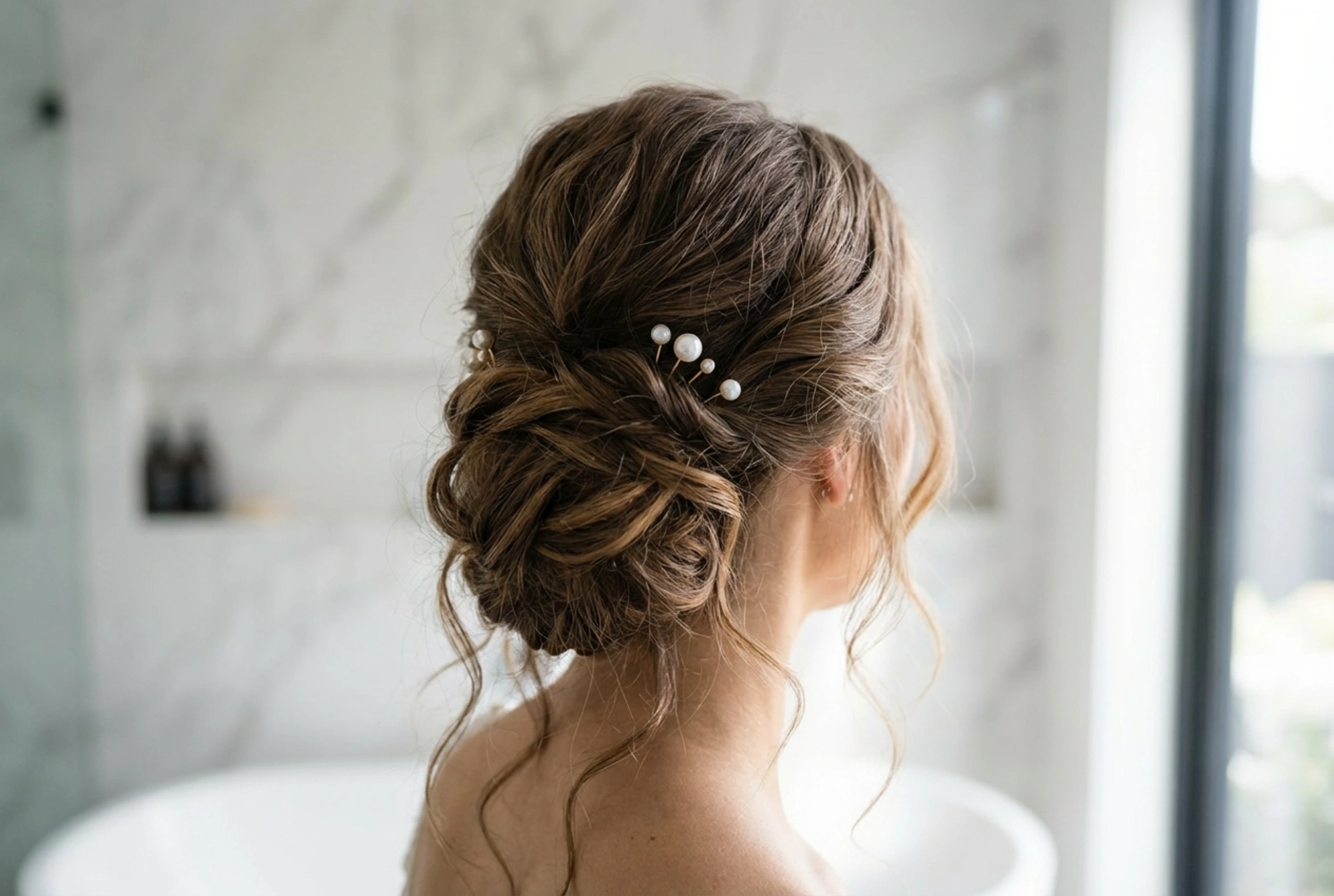 Ondas e Penteados Românticos: Penteado de Casamento para Cabelos Longos