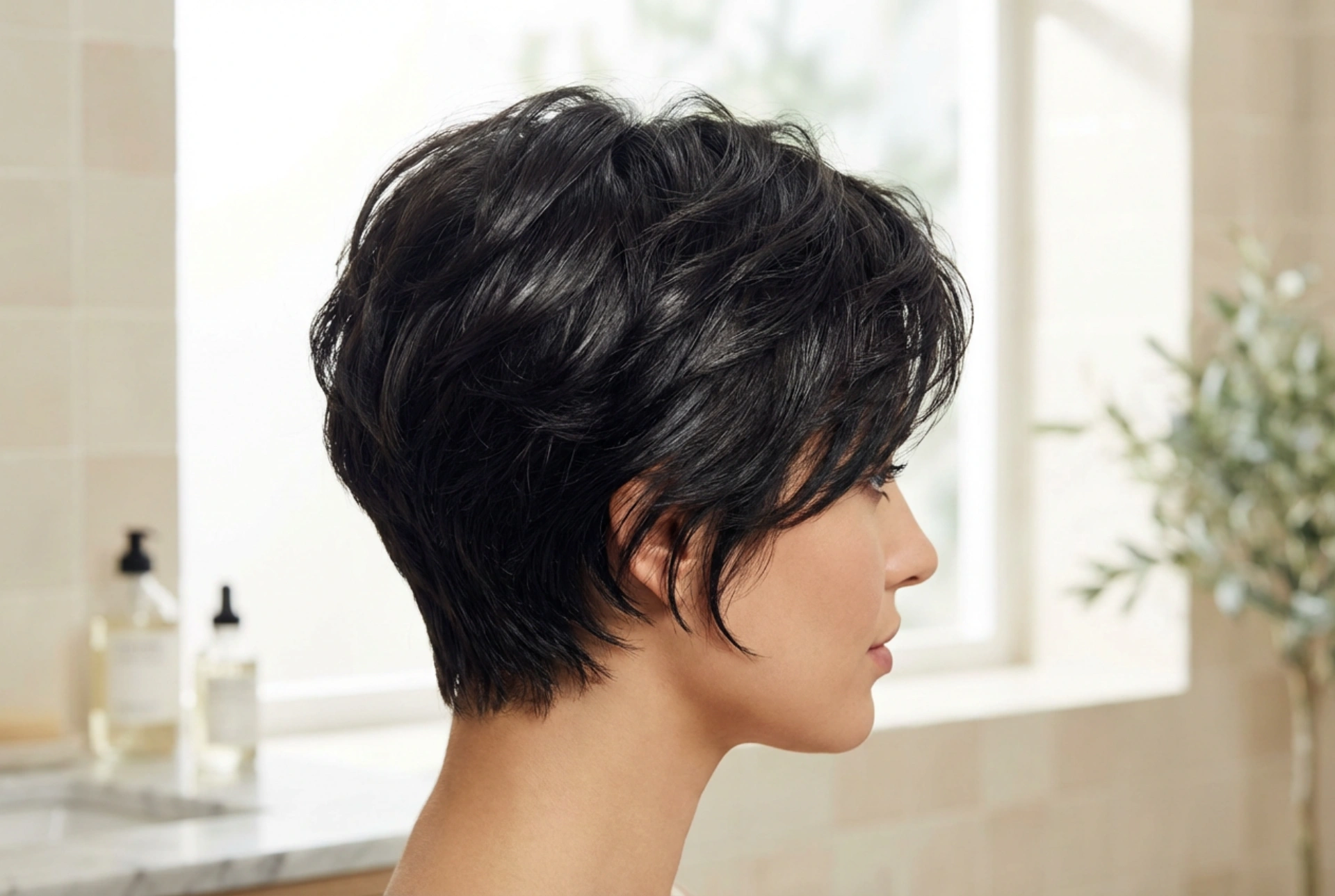 Penteado de noite: cabelo curto, textura, volume e brilho