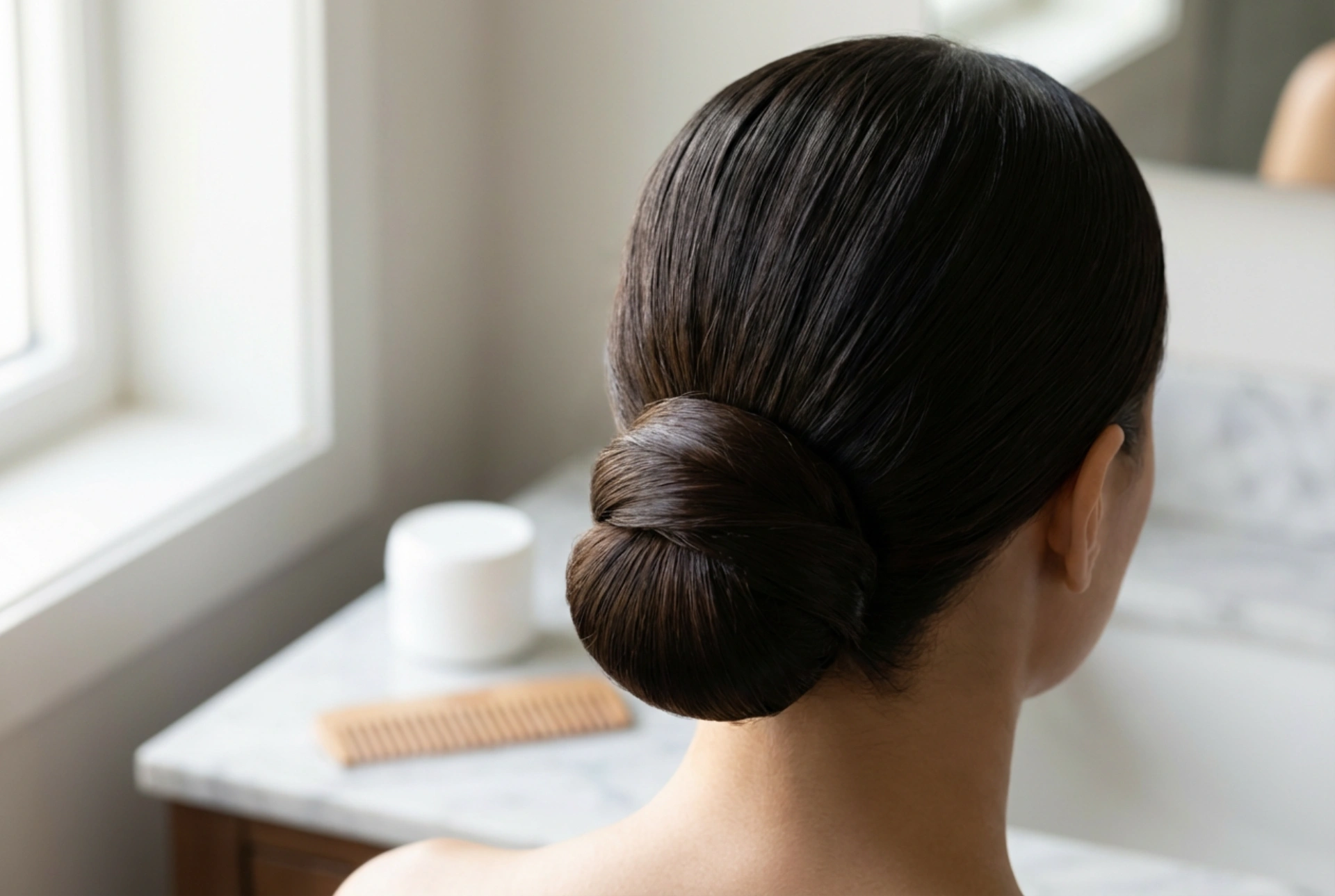 Penteado para exames e eventos formais: coques alinhados e finalização duradoura