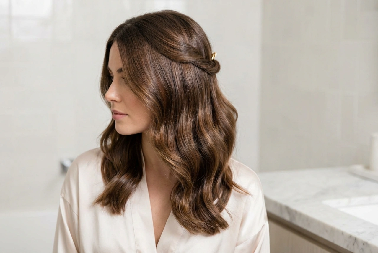 Penteados de festa: cabelo médio, ondas, semi-presos e coque baixo