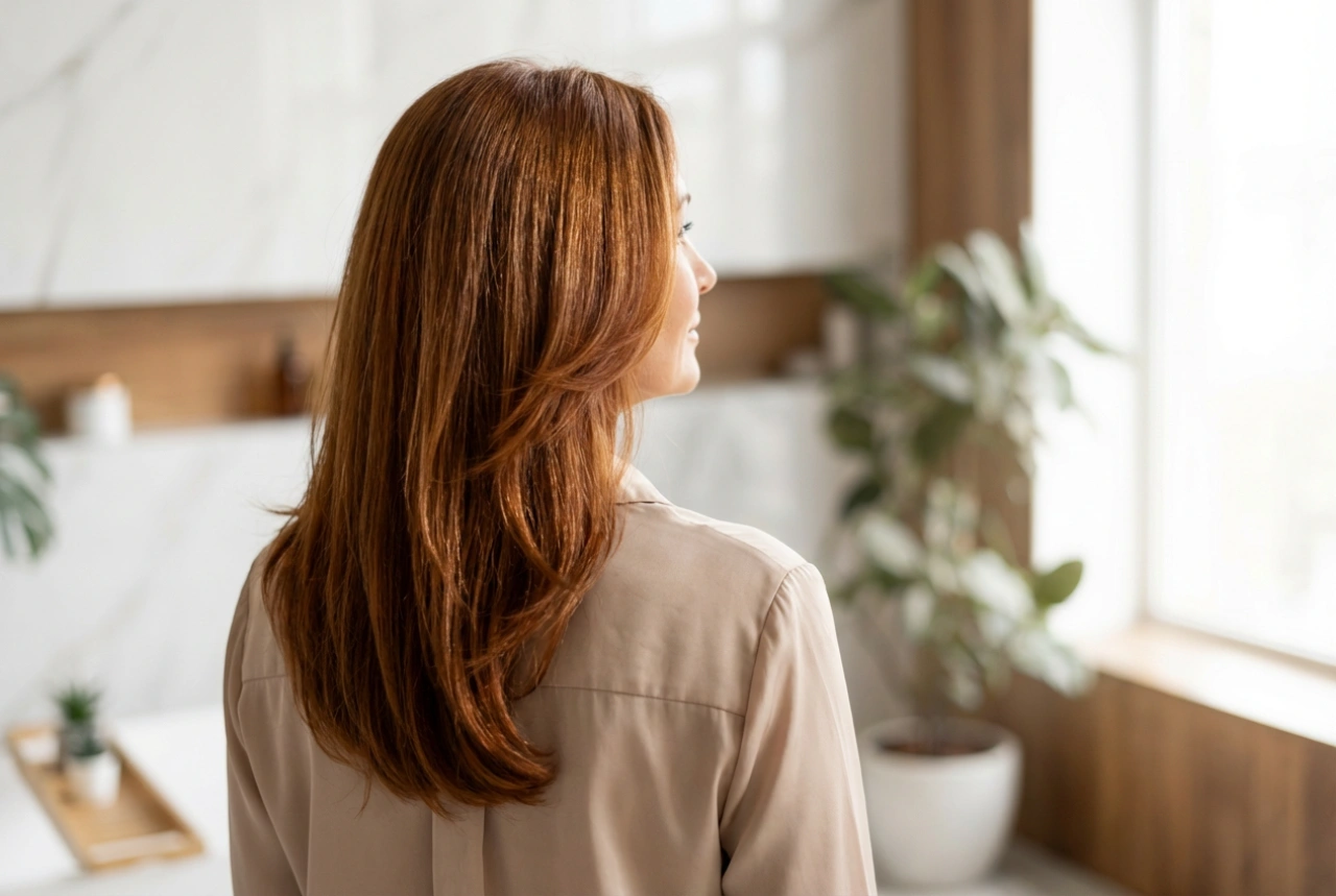 Camadas e brilho: cortes de cabelo para mulheres de 50 anos com cabelos longos
