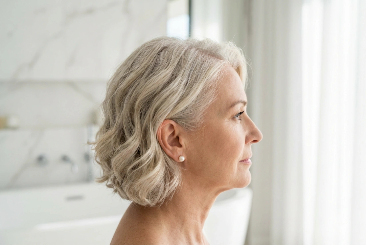 Penteados elegantes de casamento para mulheres de 50 anos com cabelo curto