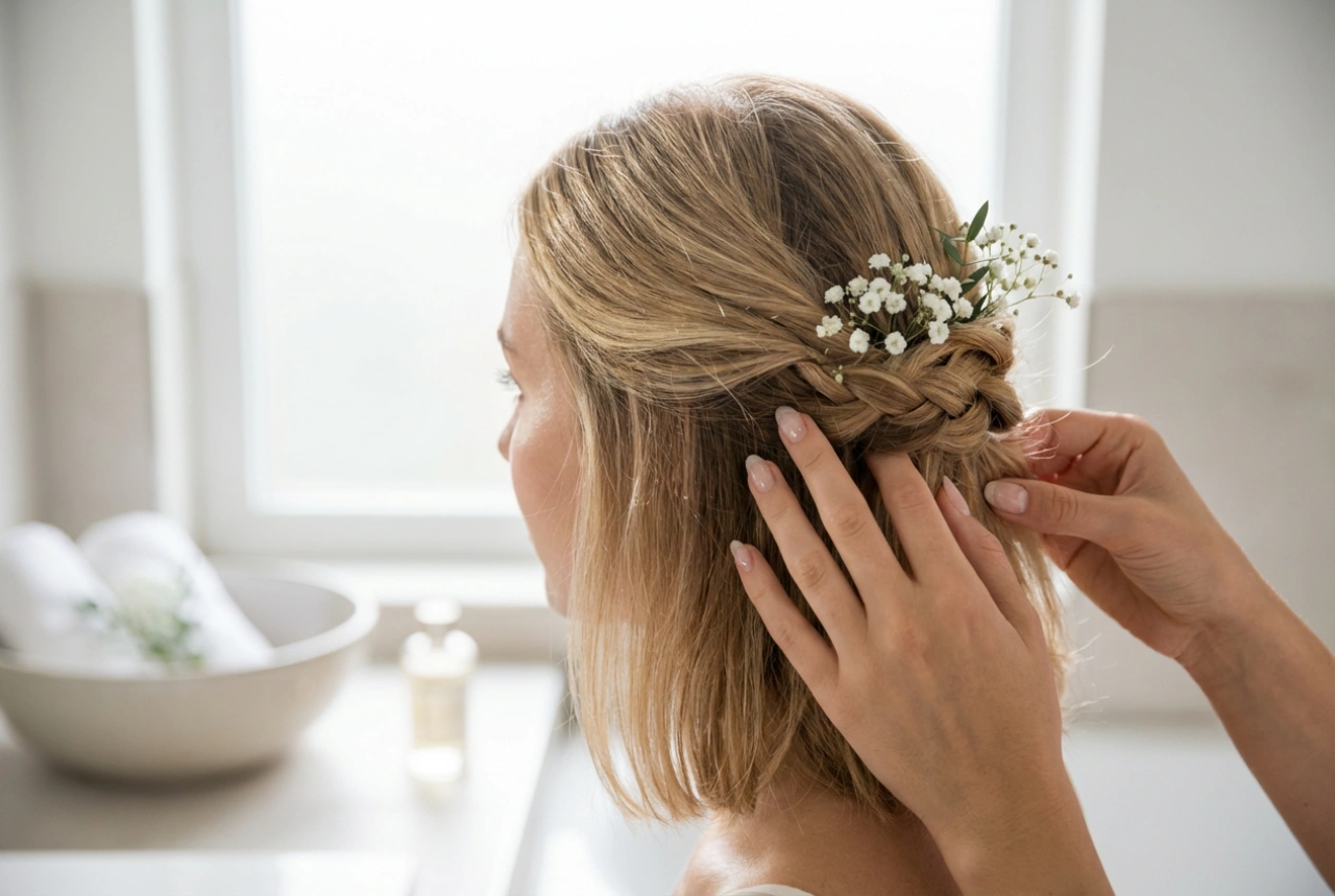 Cabelo na altura dos ombros para casamento: penteados, cachos e coques passo a passo