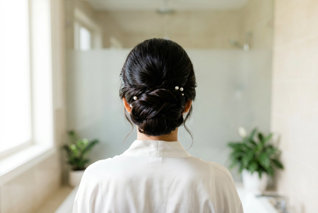Penteados para cabelo liso para casamento: coques elegantes e duradouros