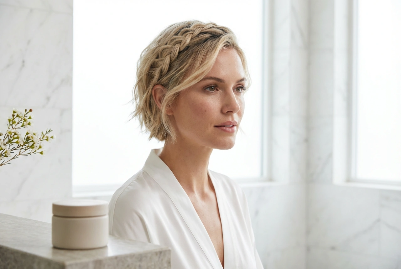 Penteados de noiva para cabelos curtos com trança: ideias e técnicas