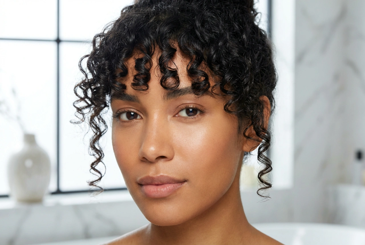 Franja em cabelo cacheado: corte, definição e proteção dos cachos