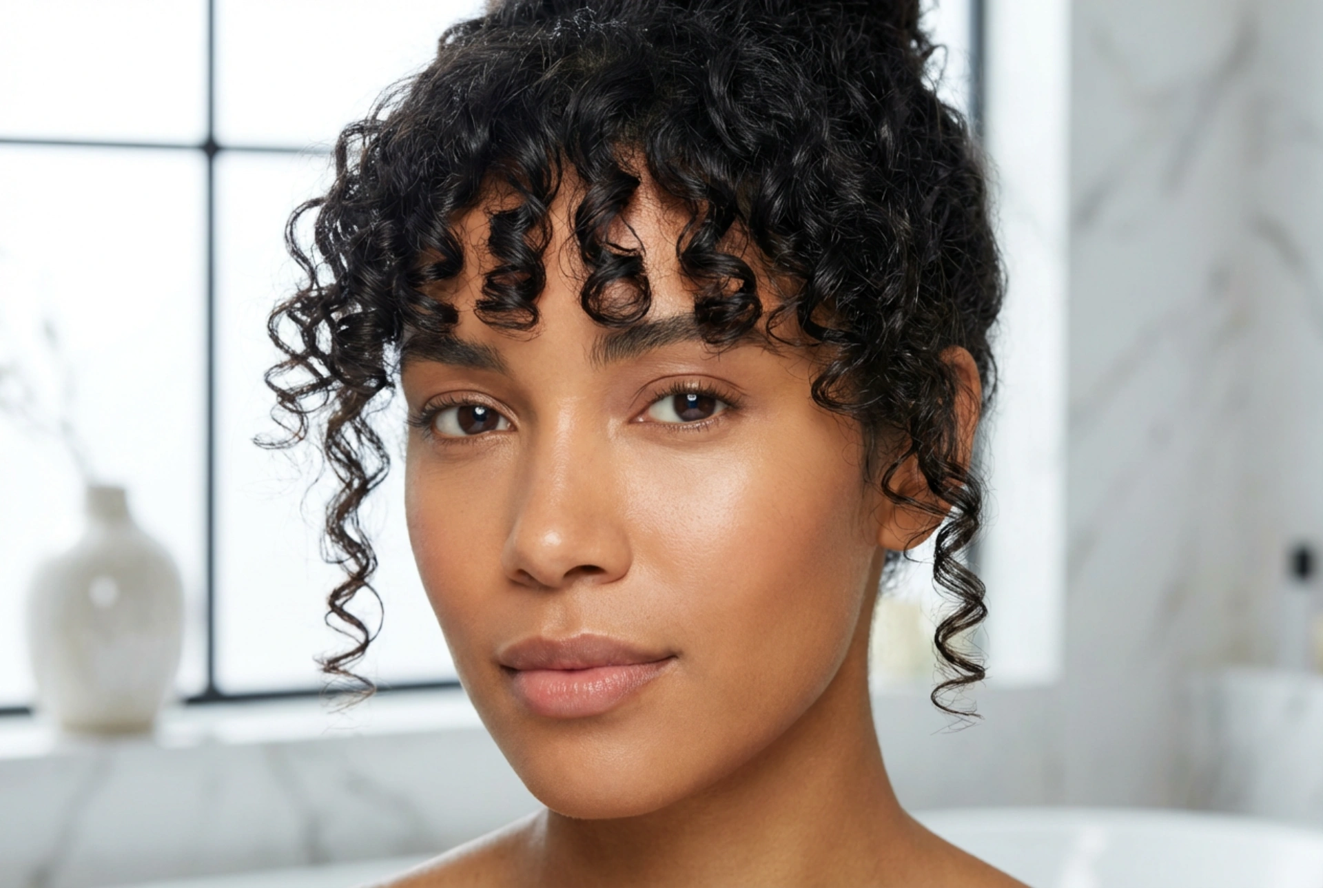 Franja em cabelo cacheado: corte, definição e proteção dos cachos