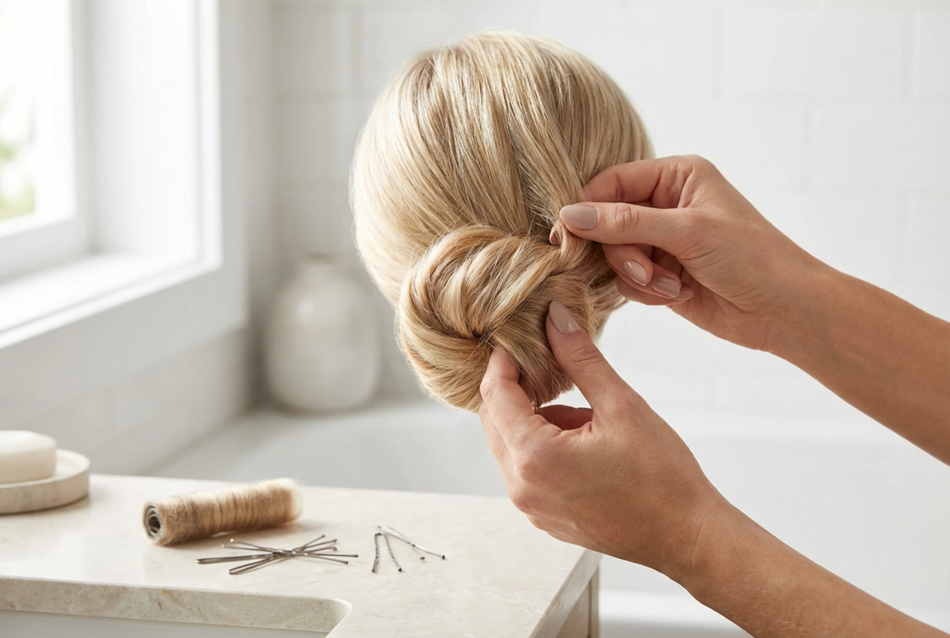 Penaos ober ur chignon gant blev berr gant pe hep turgnerez