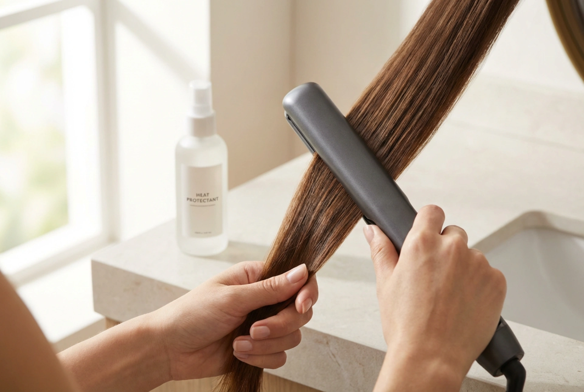 Chapinha de cabelo: fios lisos passo a passo e proteção térmica