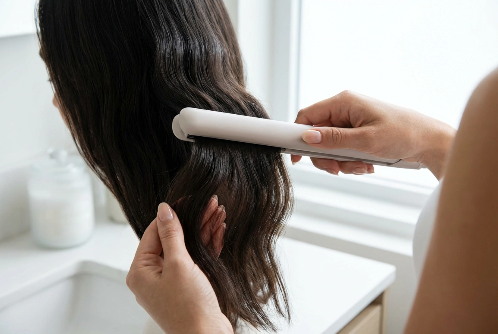 Modelador de ondas: ondas uniformes passo a passo, ajuste de calor e acabamento