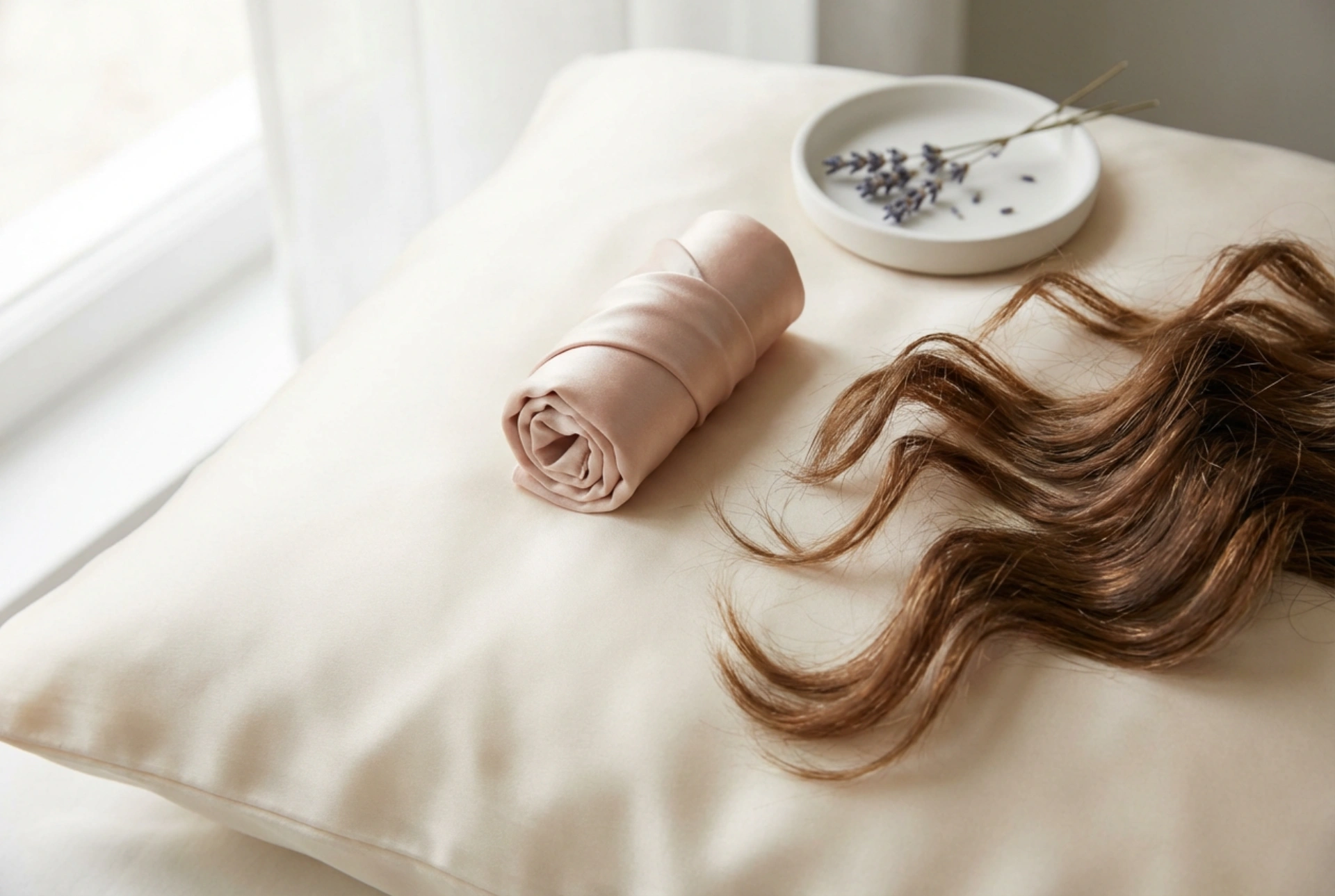 Modelador de seda para o cabelo: ondas noturnas sem calor passo a passo