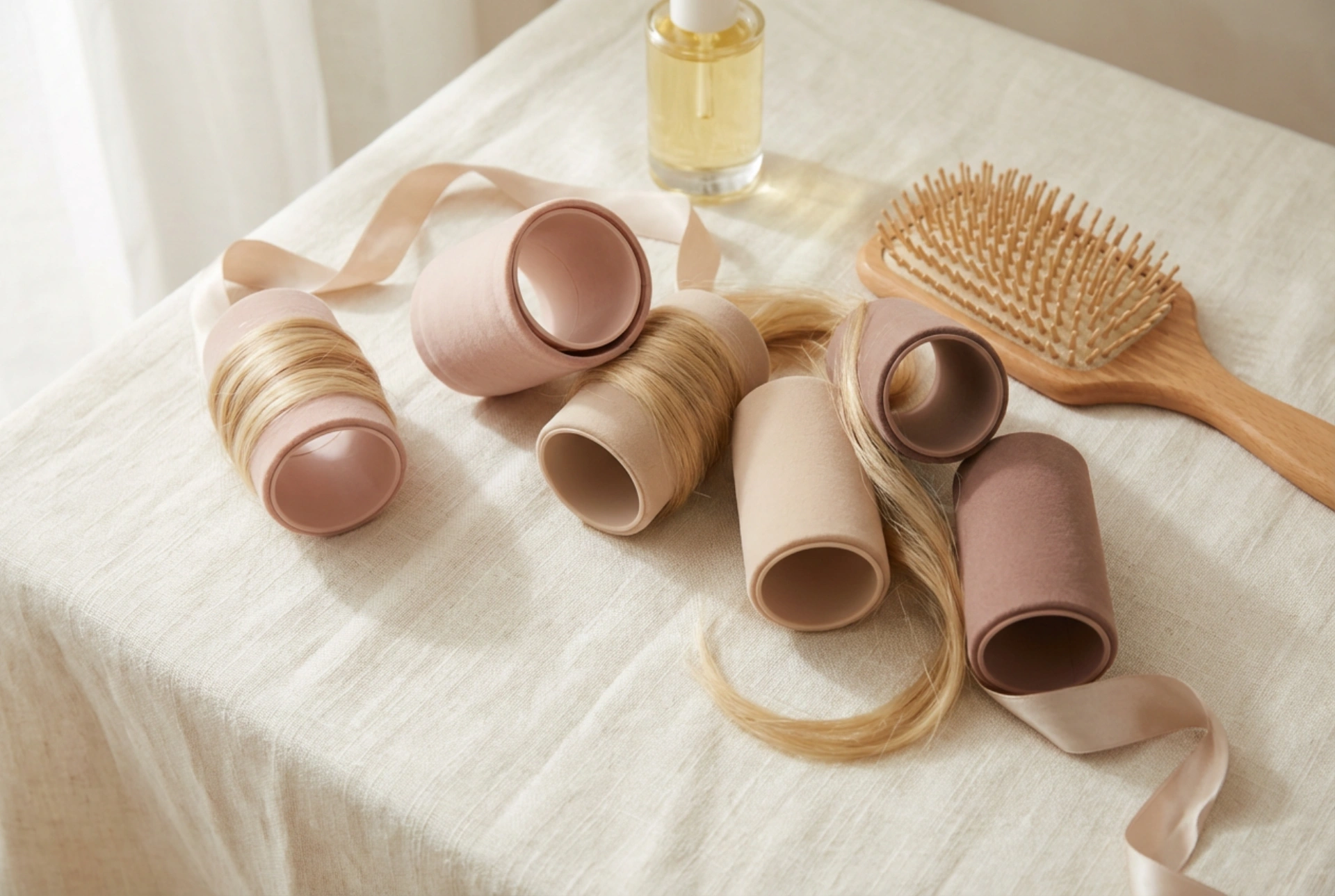 Rolos Grandes para Cabelo: Volume na Raiz e Ondas Suaves