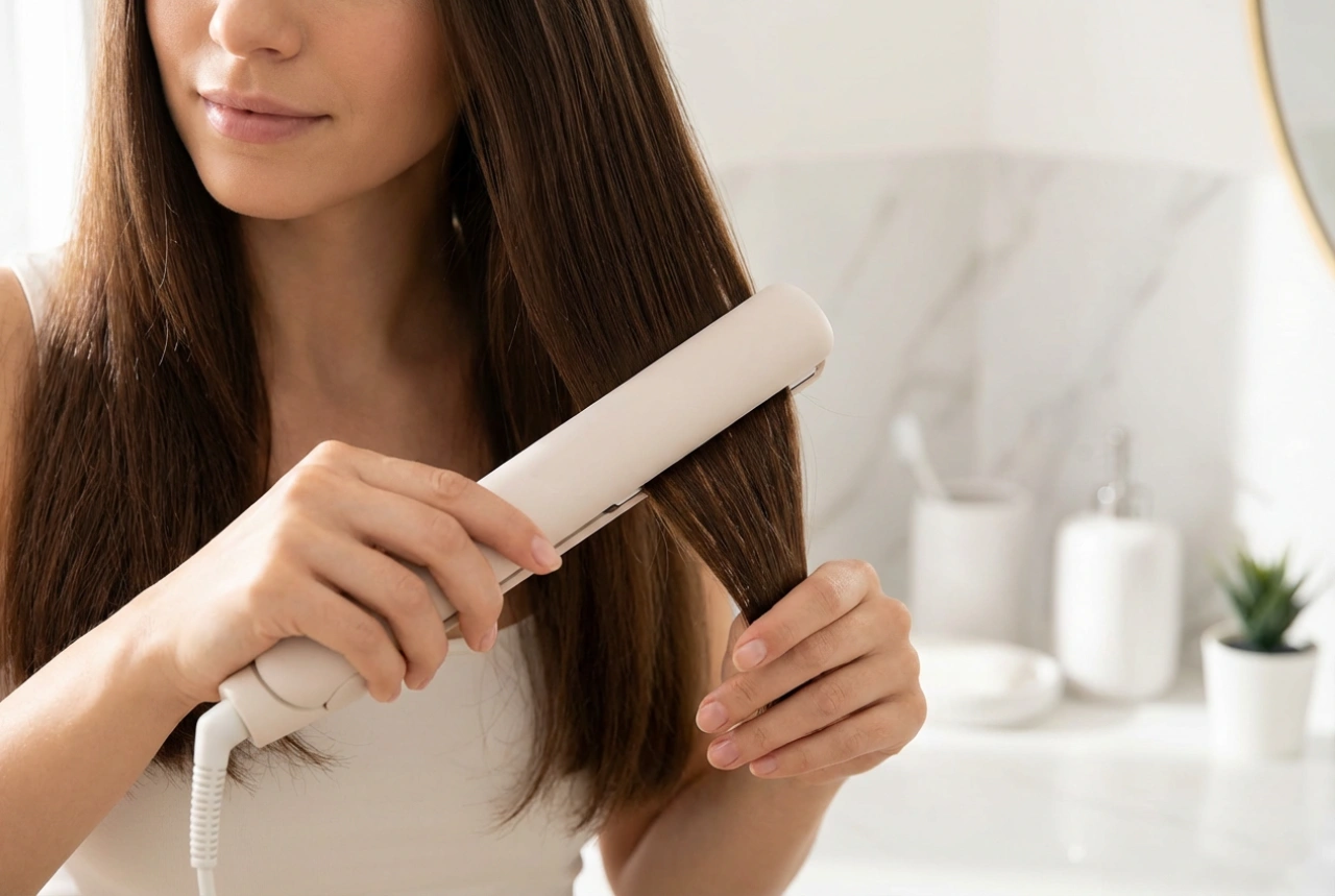 Prancha de cabelo com ionização: fios lisos sem frizz