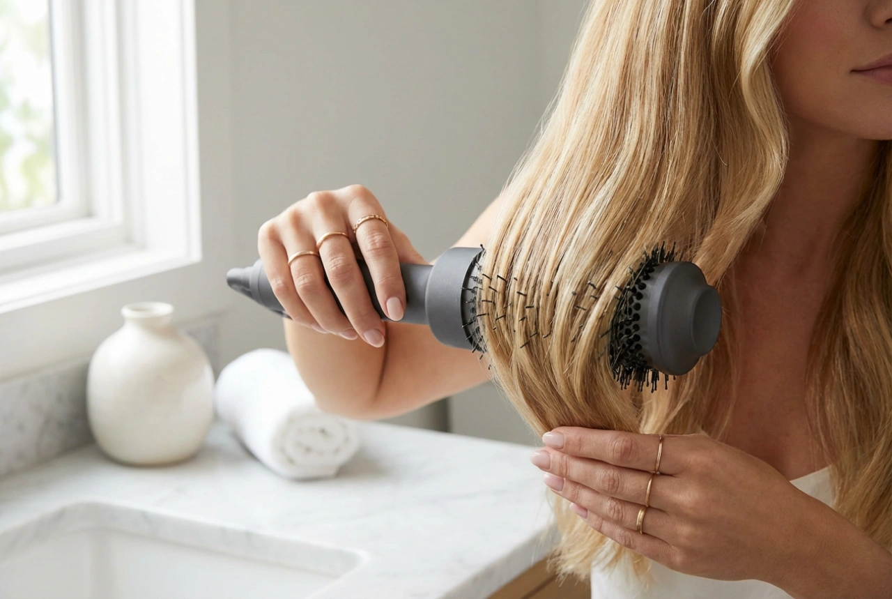 Escova secadora de cabelo: volume e alisamento sem um secador clássico