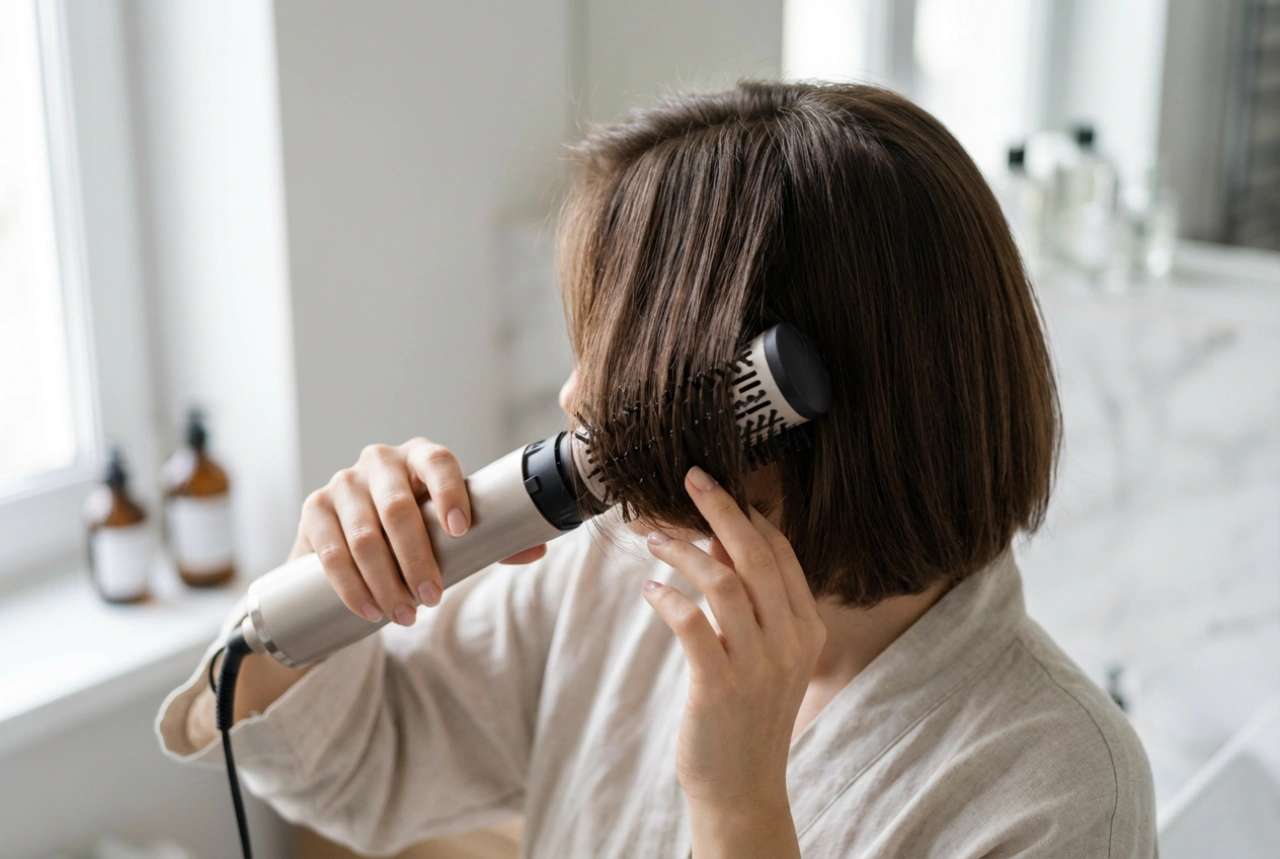 Escova Rotativa para Cabelos Curtos: Modelando desde a Raiz