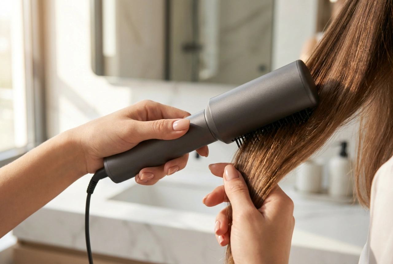 Escova secadora: como modelar o cabelo durante a secagem, passo a passo