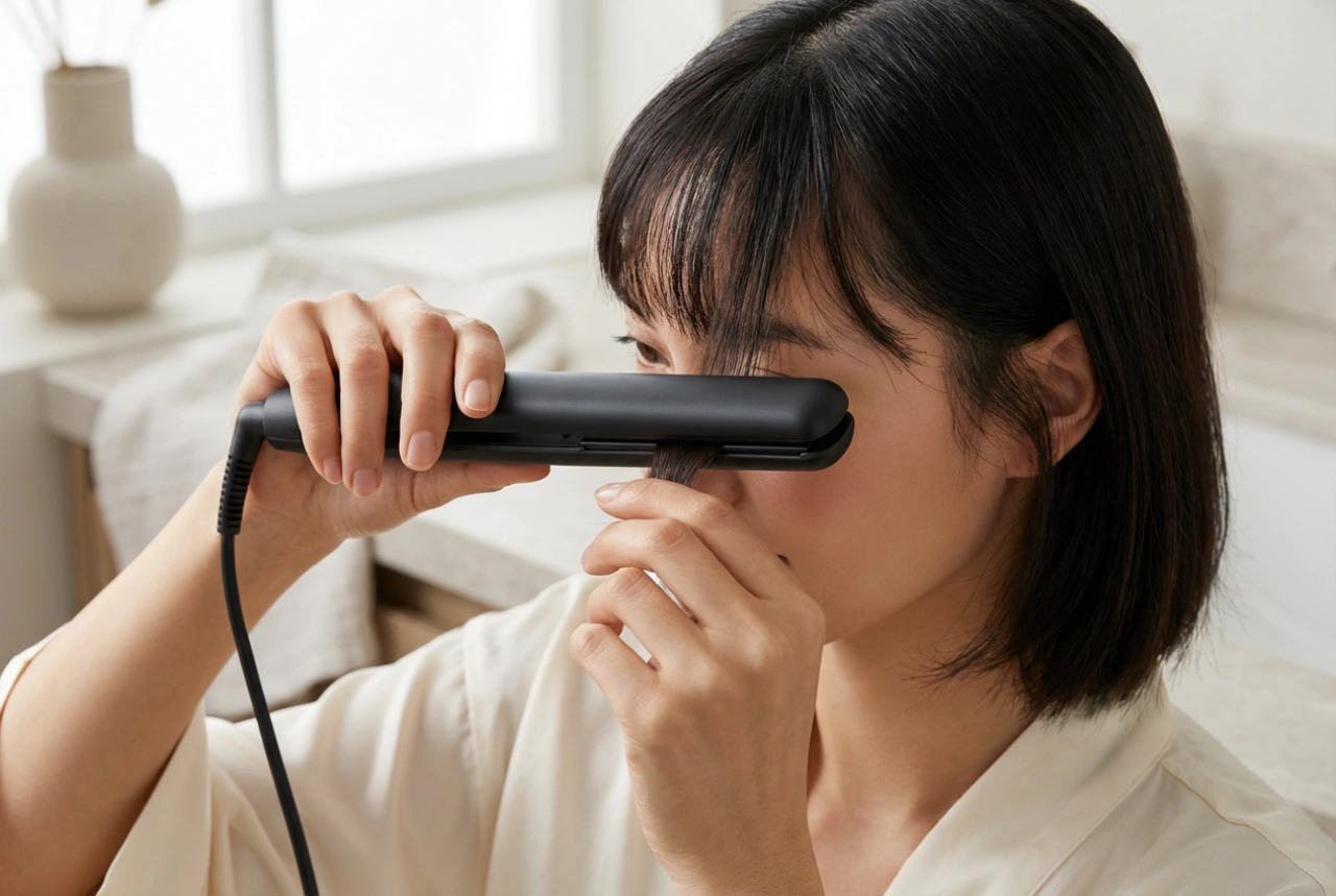 Mini chapinha para cabelos curtos: precisão na franja e nos baby hairs