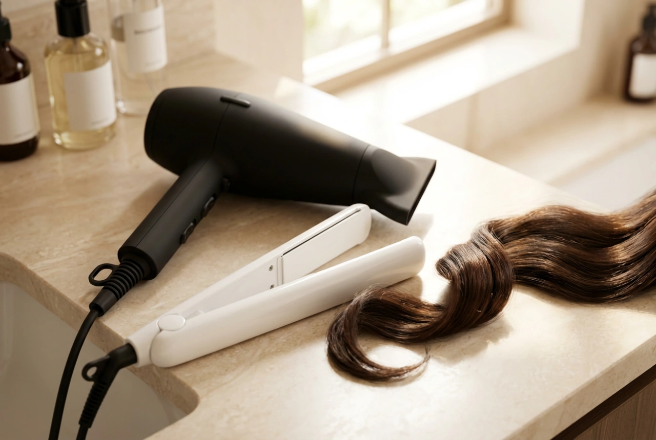 Secador e chapinha: como combinar secagem e alisamento para um efeito liso