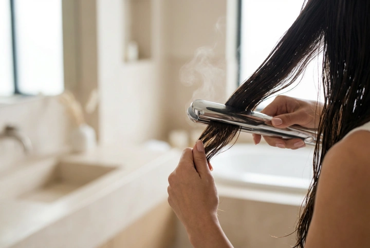 Prancha para cabelo molhado: estilização passo a passo e os erros mais comuns