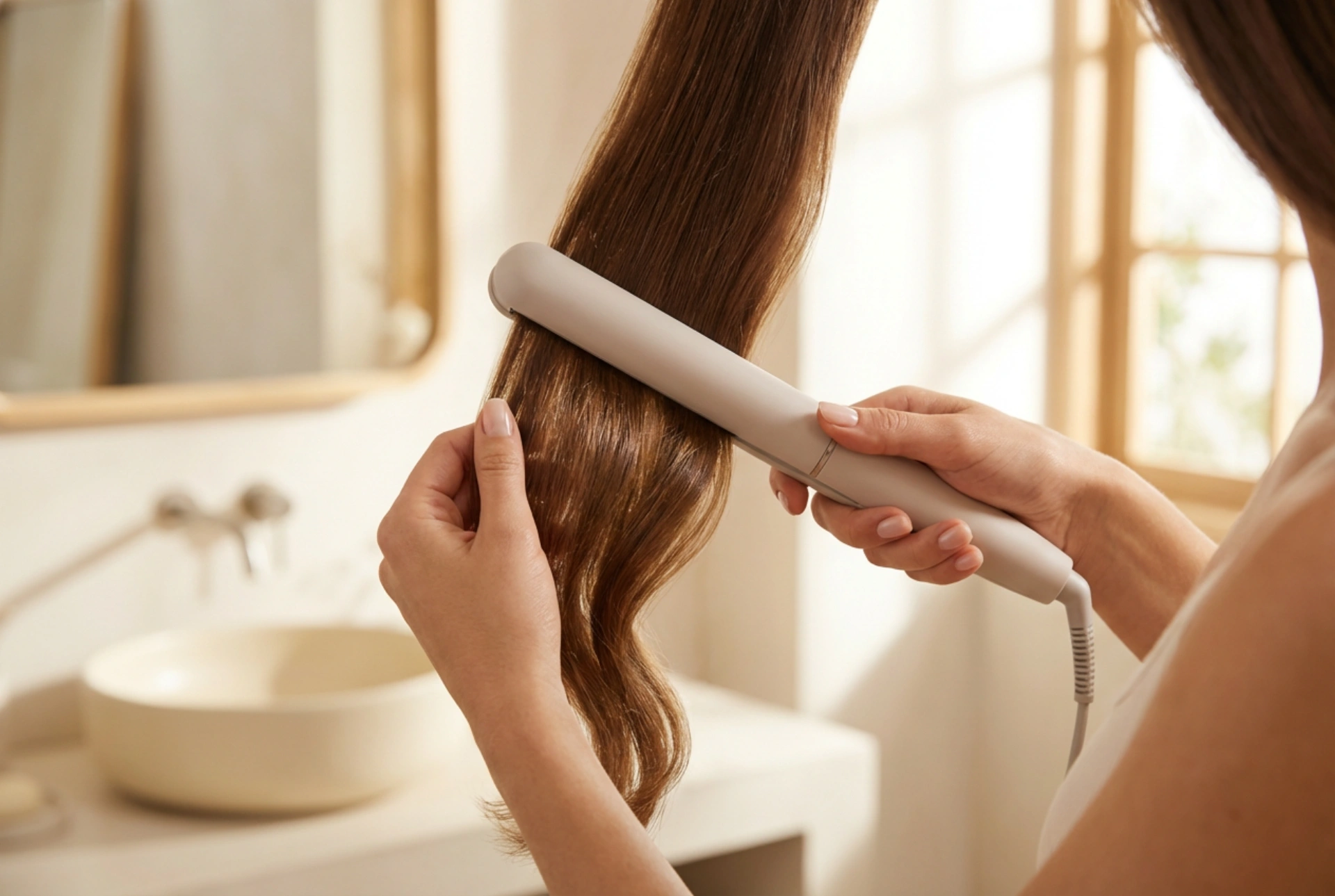 Modelagem com secador 5 em 1: volume, ondas e um acabamento liso