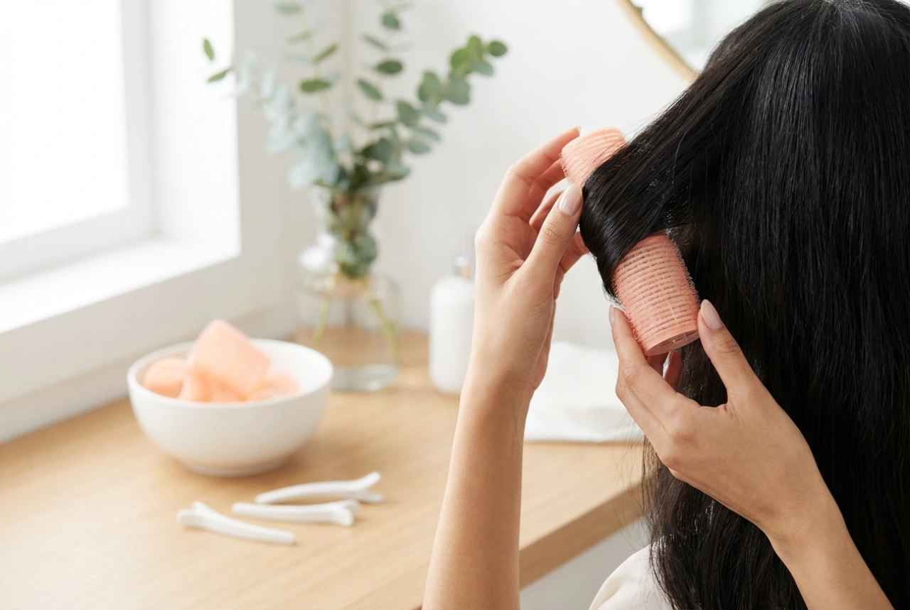 Rolos de velcro: volume e curvatura, como aplicar e remover