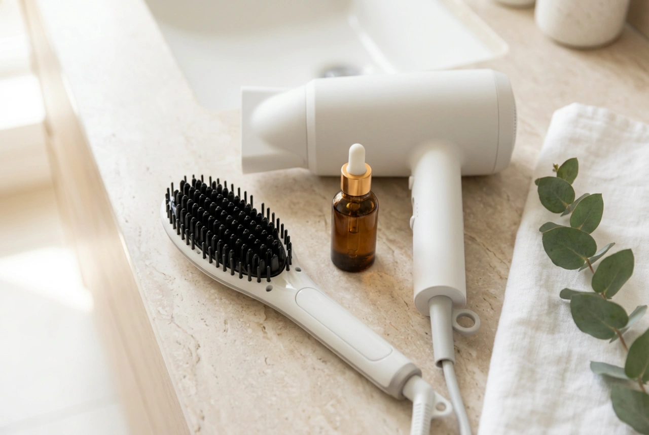 Alisamento de cabelo em casa: do secador à escova alisadora