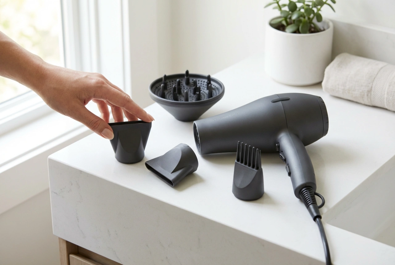 Secador de cabelo profissional: bocais e técnica de secagem